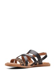Clarks Natural Leopard PRT Comb Karsea Sun Sandals - Image 4 of 7