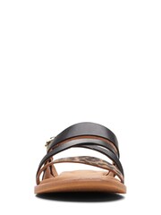 Clarks Natural Leopard PRT Comb Karsea Sun Sandals - Image 5 of 7