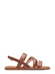 Clarks Natural Leather Karsea Sun Sandals - Image 1 of 7