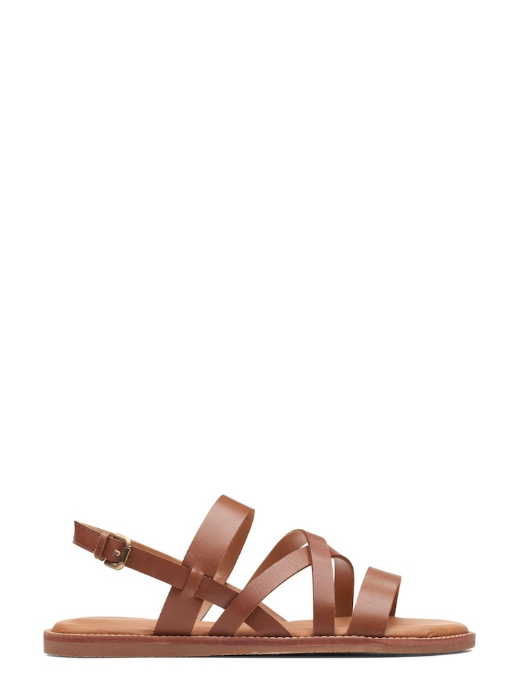 Clarks Natural Leather Karsea Sun Sandals - Image 1 of 7