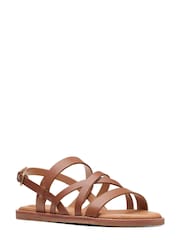 Clarks Natural Leather Karsea Sun Sandals - Image 3 of 7