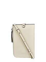 OSPREY LONDON Womens Electra Pebble Grain Leather Lanyard Phone Pouch Bag - Image 1 of 6