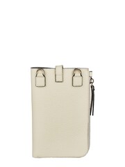 OSPREY LONDON Womens Electra Pebble Grain Leather Lanyard Phone Pouch Bag - Image 2 of 6