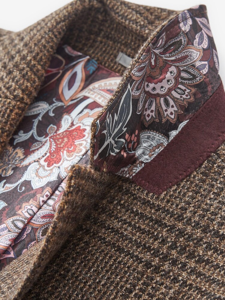 Brown Check Signature Moons British Wool Rich Blazer - Image 10 of 12