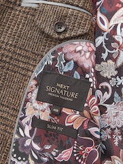 Brown Check Signature Moons British Wool Rich Blazer - Image 11 of 12