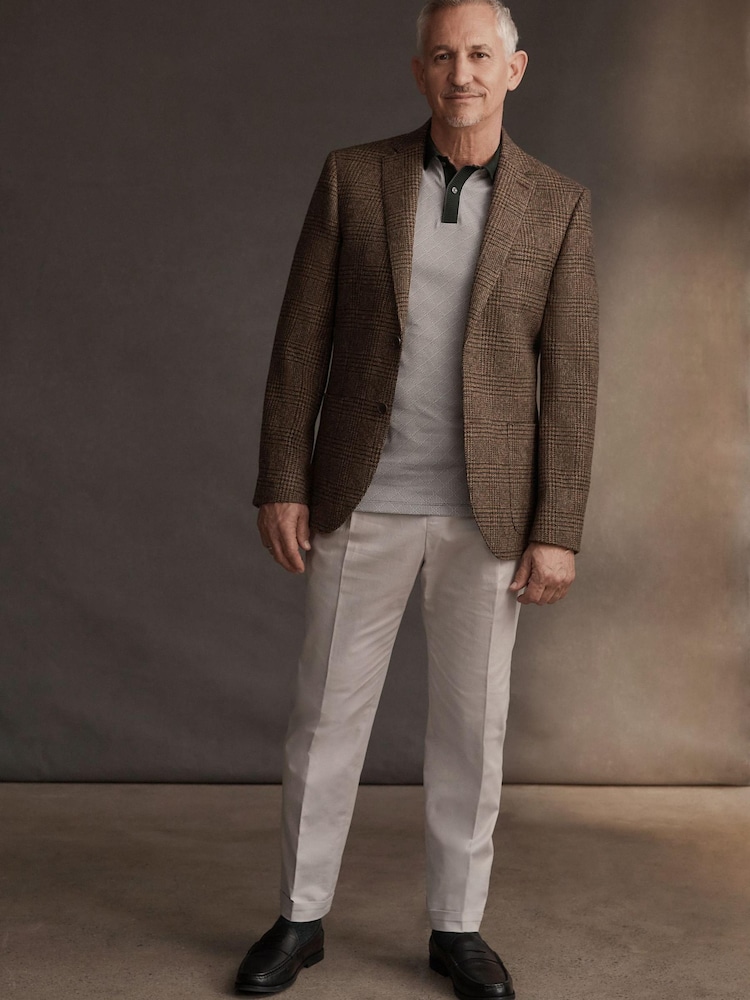 Brown Check Signature Moons British Wool Rich Blazer - Image 2 of 12