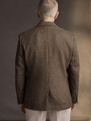 Brown Check Signature Moons British Wool Rich Blazer - Image 3 of 12