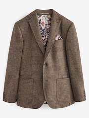 Brown Check Signature Moons British Wool Rich Blazer - Image 8 of 12