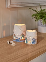 Blue/White Seaside Lantern - Image 2 of 5