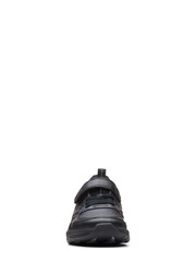 Clarks Black Multi Fit Leather Clowder Sprint Extra Shoes - Image 4 of 6