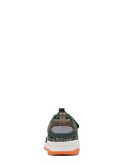 Clarks Khaki Green Clowder Run G Fit Trainers - Image 6 of 7