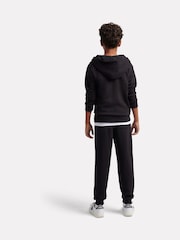 New Balance Black Stacked Logo Zip Through Hoodie & Joggers Set - Image 3 of 8