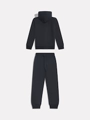 New Balance Black Stacked Logo Zip Through Hoodie & Joggers Set - Image 7 of 8