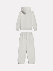 New Balance Grey Small Logo Brushback Zip Through & Joggers Set - Image 2 of 2