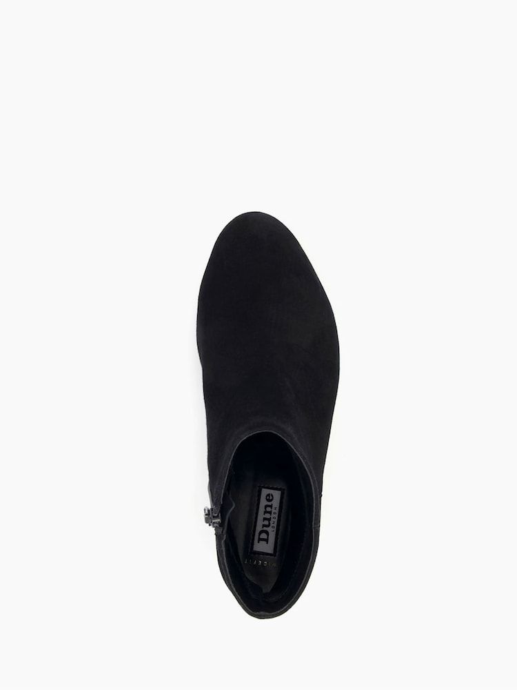Dune London Black Wide Fit Pippie Smart Low Boots - Image 5 of 5