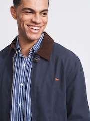 Aubin Blue Cartmel Canvas Harrington Jacket - Image 5 of 8