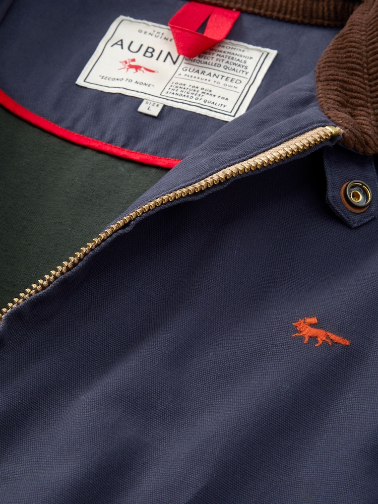Aubin Blue Cartmel Canvas Harrington Jacket - Image 8 of 8