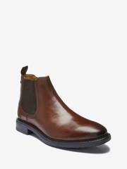 Brown Cleated Chelsea Boots - Image 2 of 3