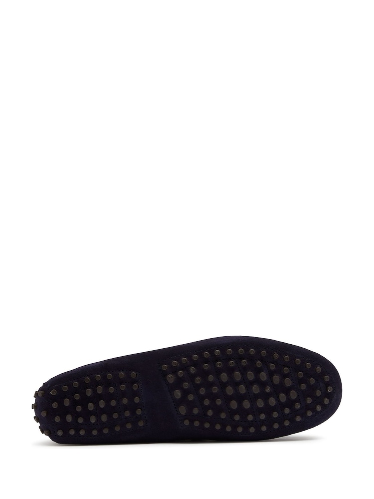 Oliver Sweeney Lastres Navy Suede Driving Shoes - Image 5 of 5