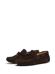 Oliver Sweeney Lastres Navy Suede Driving Shoes - Image 3 of 5