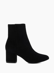 Dune London Black Ottack Low Block Heel Boots - Image 1 of 6