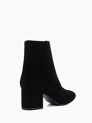 Dune London Black Ottack Low Block Heel Boots - Image 4 of 6