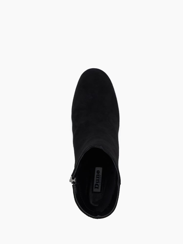 Dune London Black Ottack Low Block Heel Boots - Image 5 of 6