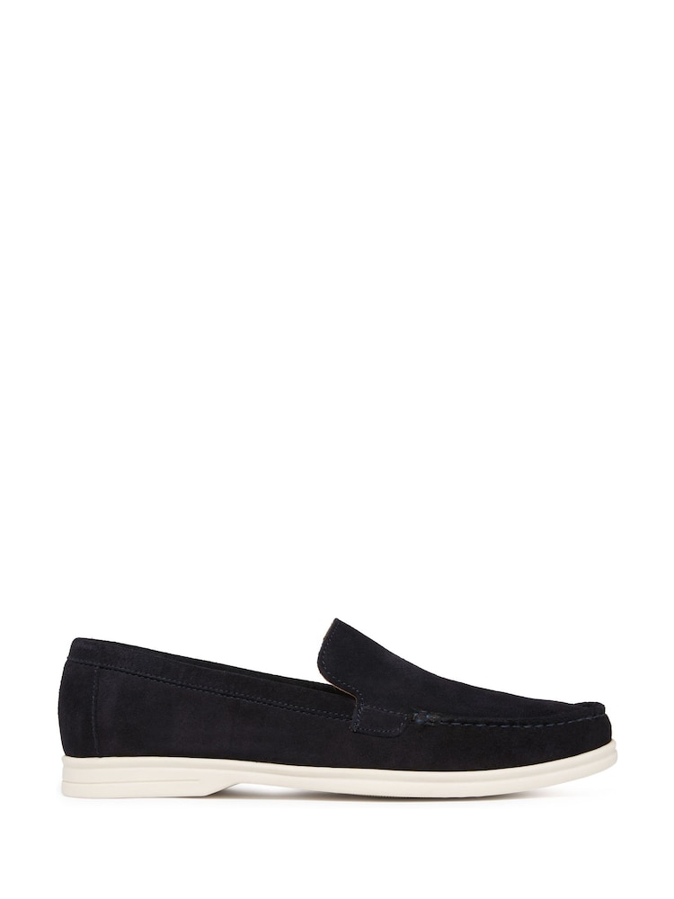 Oliver Sweeney Blue Alicante Suede Moccasin Loafers - Image 1 of 5