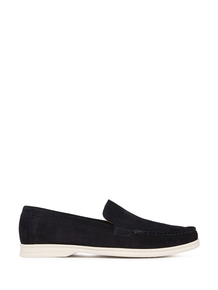 Oliver Sweeney Blue Alicante Suede Moccasin Loafers - Image 1 of 5 Oliver Sweeney Blue Alicante Suede Moccasin Loafers - Image 1 of 5