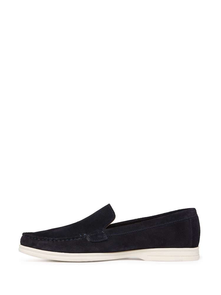 Oliver Sweeney Blue Alicante Suede Moccasin Loafers - Image 2 of 5