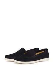 Oliver Sweeney Blue Alicante Suede Moccasin Loafers - Image 3 of 5