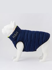 Hugo & Hudson Green and Navy Reversible Dog Puffer Jacket - Image 3 of 4