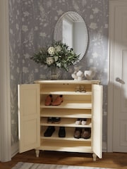 Laura Ashley Ivory Clifton Two-Door Shoe Storage Unit - Image 2 of 6