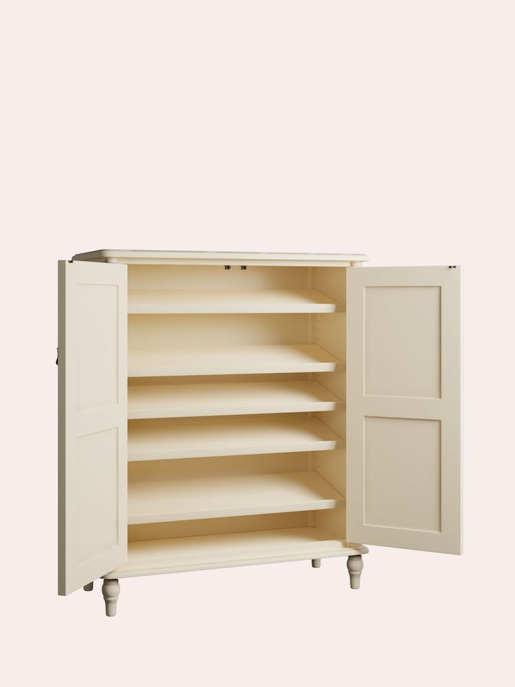 Laura Ashley Ivory Clifton Two-Door Shoe Storage Unit - Image 6 of 6