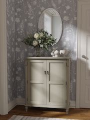 Laura Ashley Dove Grey Clifton Two-Door Shoe Storage Unit - Image 1 of 6