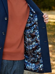 Navy Blue Epsom Overcoat - Image 4 of 13