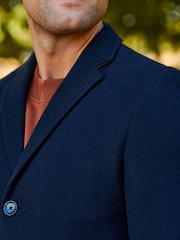 Navy Blue Epsom Overcoat - Image 5 of 13