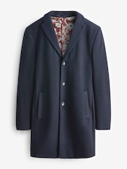 Navy Blue Epsom Overcoat - Image 8 of 13