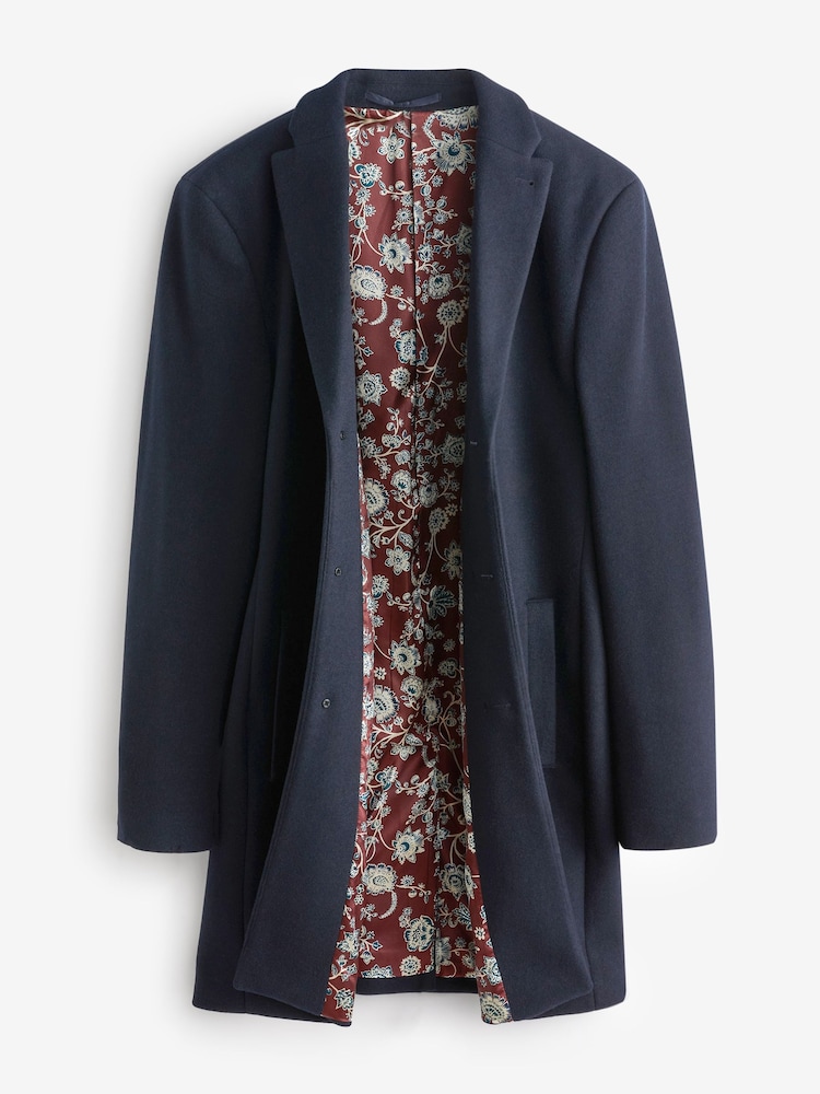 Bleu marine - Pardessus Epsom - Image 9 of 13