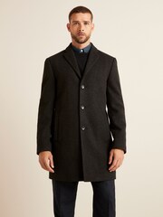Charcoal Grey Epsom Overcoat - Image 1 of 8
