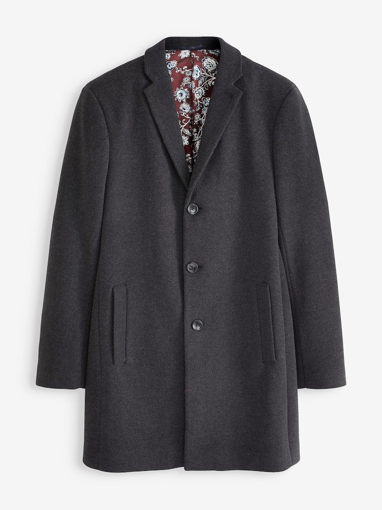 Charcoal Grey Epsom Overcoat - Image 2 of 8