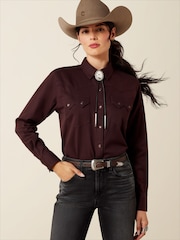 Ariat Purple Earthbound West Long Sleeve Shirt - Image 1 of 6