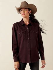 Ariat Purple Earthbound West Long Sleeve Shirt - Image 2 of 6