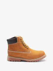 Honey Tan Brown Wide Fit (G) Leather Work Boots - Image 1 of 5