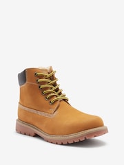 Honey Tan Brown Standard Fit (F) Leather Work Boots - Image 2 of 5