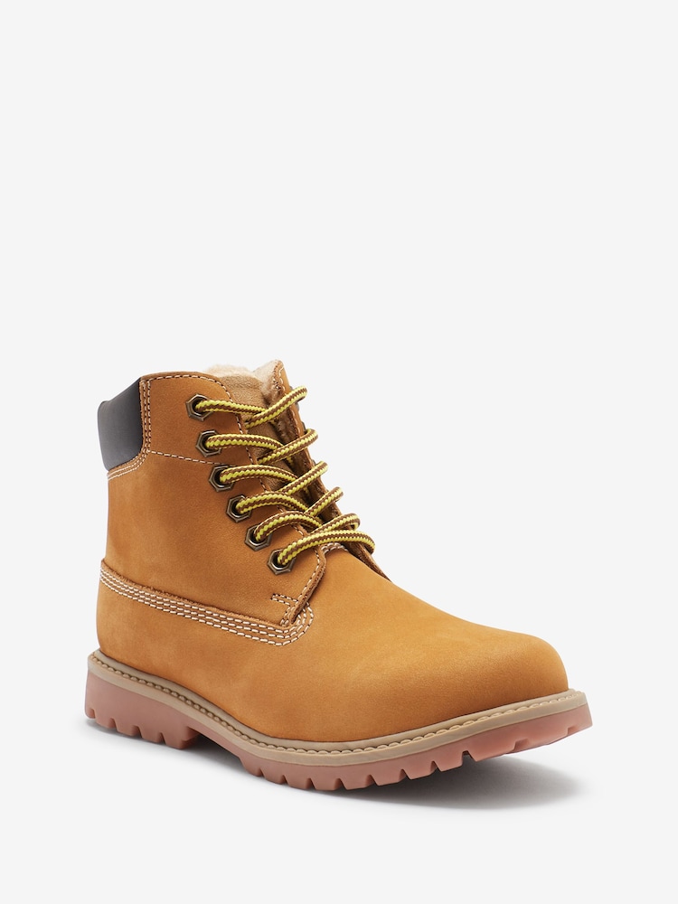 Honey Tan Brown Standard Fit (F) Leather Work Boots - Image 2 of 5