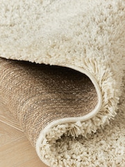 Ivory White Premium Cosy Shaggy Rug - Image 4 of 5