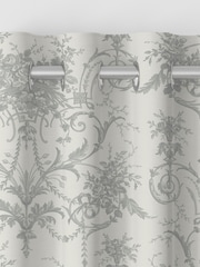 Laura Ashley Steel 100% Cotton Tuileries Made To Measure Curtains - Image 7 of 9