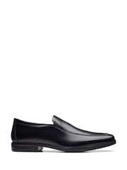 črna - širok kroj (H) - Usnjeni čevlji Clarks Howard Edge - Slika 1 iz 7
