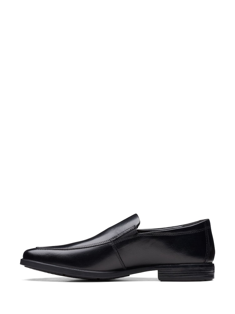 črna - širok kroj (H) - Usnjeni čevlji Clarks Howard Edge - Slika 2 iz 7